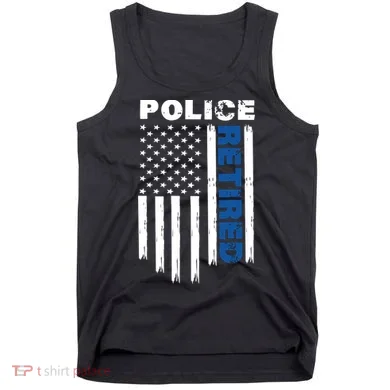 Retired Police Blue Flag Tank Top