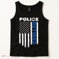 Retired Police Blue Flag Tank Top thumb 2