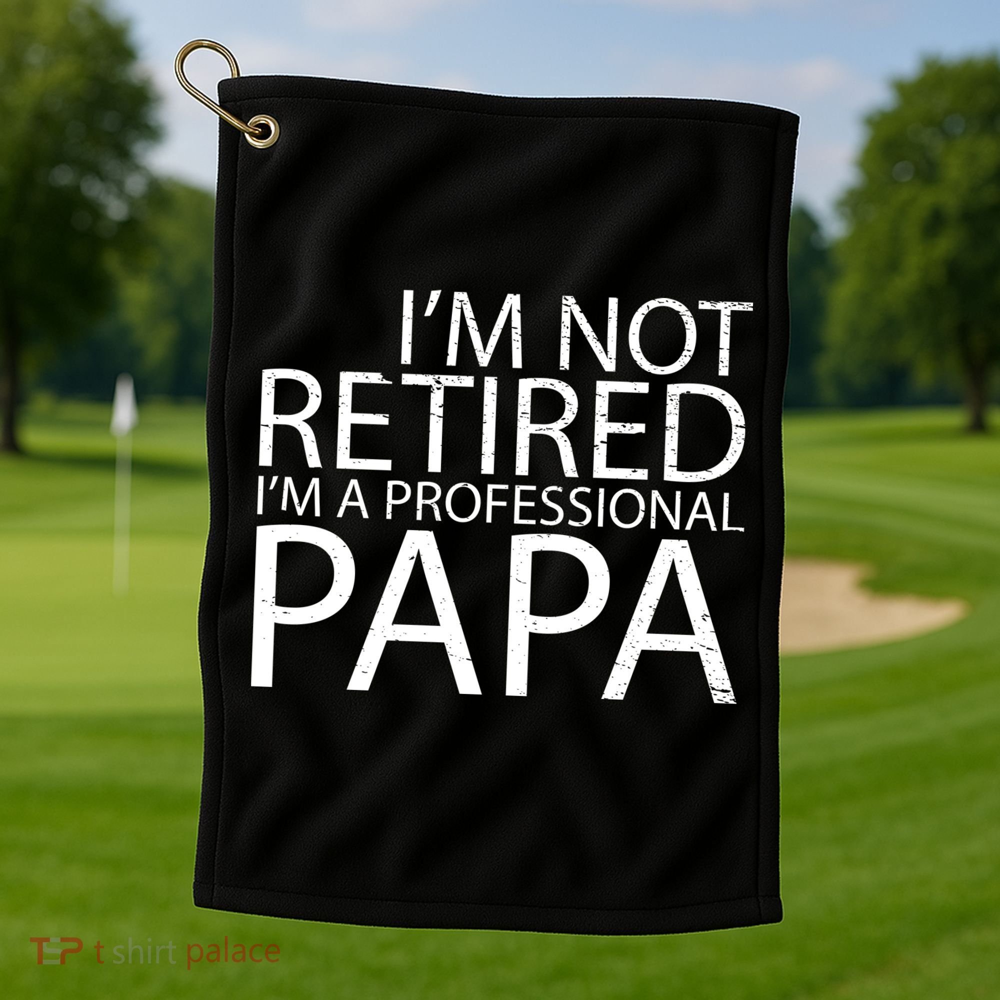 Retired Professional Papa Golf Towel