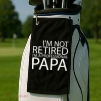Retired Professional Papa Golf Towel thumb 2