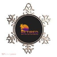 Retired See You On The Beach  Ornament thumb 0
