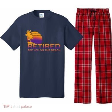 Retired See You On The Beach  Pajama Set