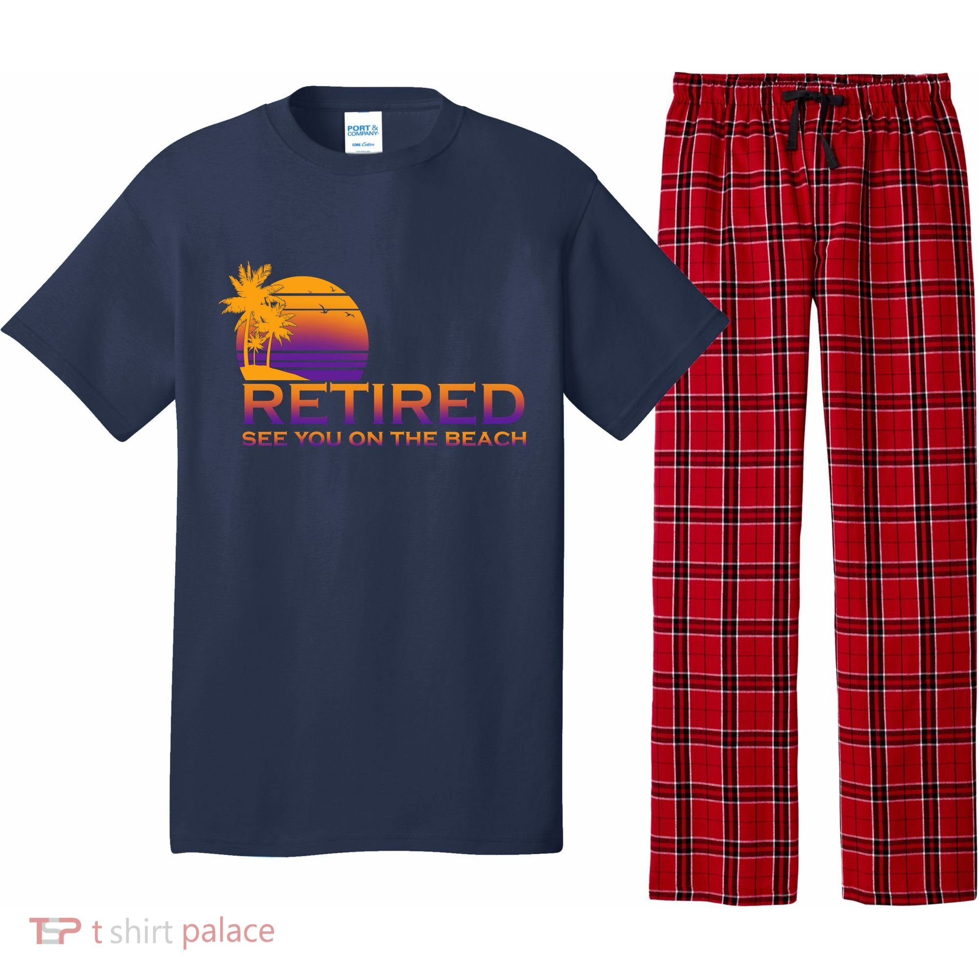 Retired See You On The Beach  Pajama Set