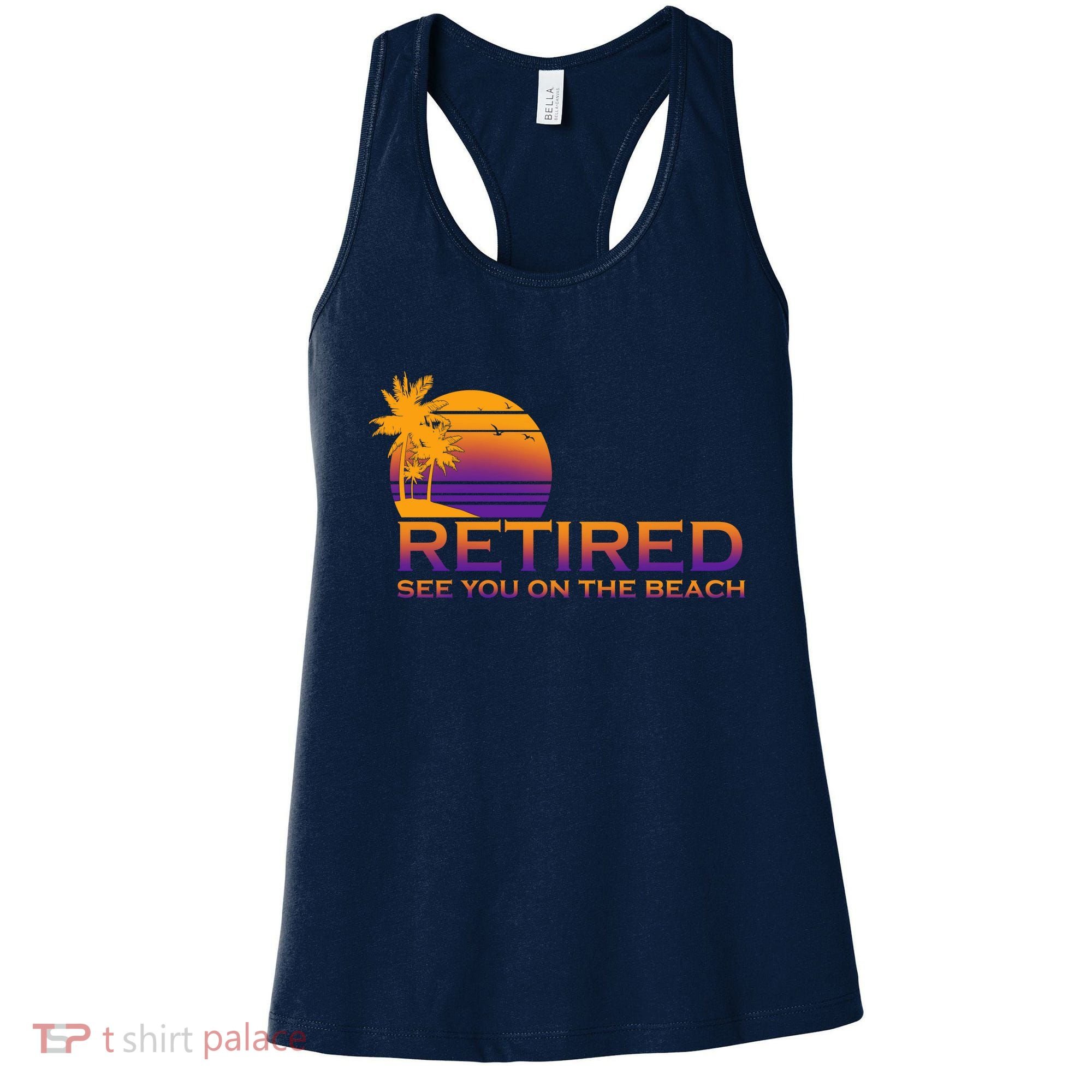 Retired See You On The Beach  Women's Tank Top