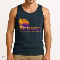 Retired See You On The Beach  Tank Top thumb 3