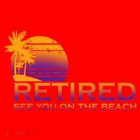 Retired See You On The Beach  Santa Hat thumb 1