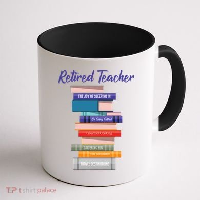 Retired Teacher Coffee Mug back