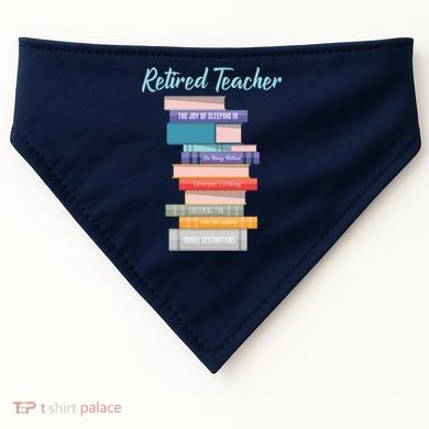 Retired Teacher USA-Made Doggie Bandana