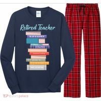 Retired Teacher Long Sleeve Pajama Set thumb 0