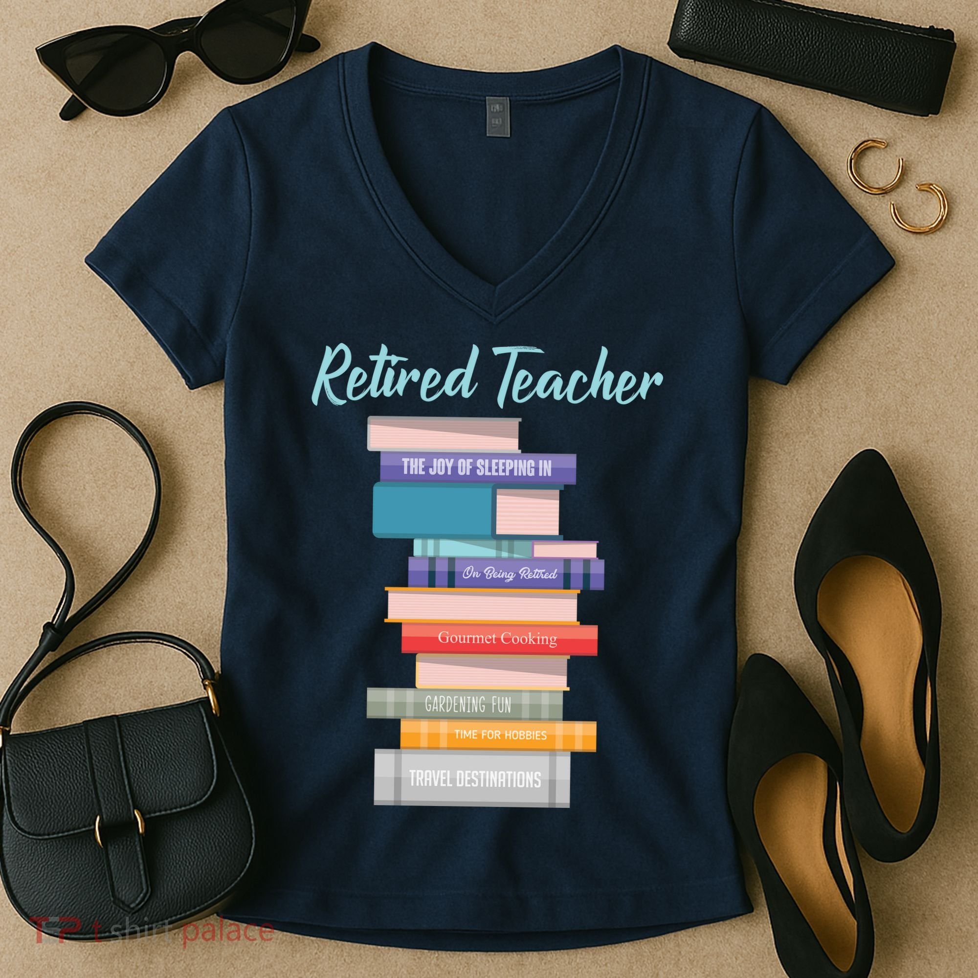 Retired Teacher Women's V-Neck T-Shirt