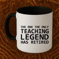 Retired Teacher Legend Coffee Mug thumb 2