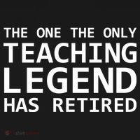 Retired Teacher Legend Dry Zone Grid Polo thumb 2