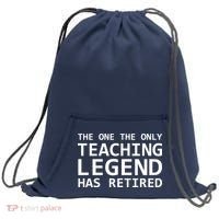 Retired Teacher Legend Sweatshirt Cinch Pack Bag thumb 0
