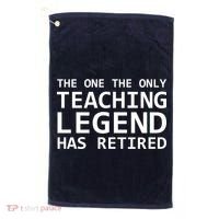 Retired Teacher Legend Golf Towel thumb 0