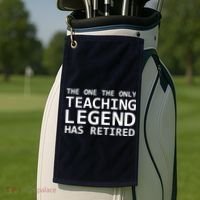 Retired Teacher Legend Golf Towel thumb 2