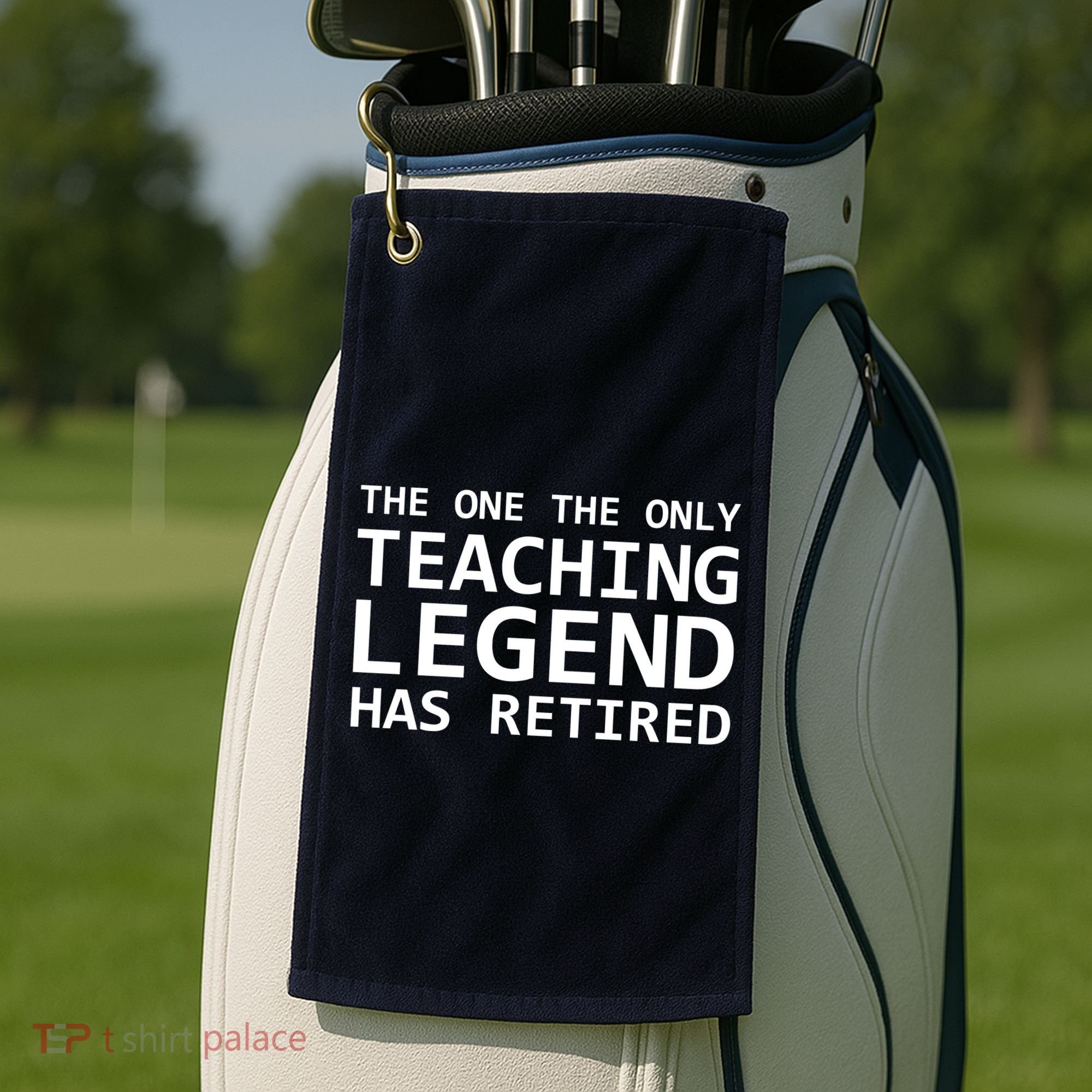 Retired Teacher Legend Golf Towel