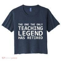 Retired Teacher Legend Women's Crop Top Tee thumb 0