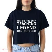 Retired Teacher Legend Women's Crop Top Tee thumb 2