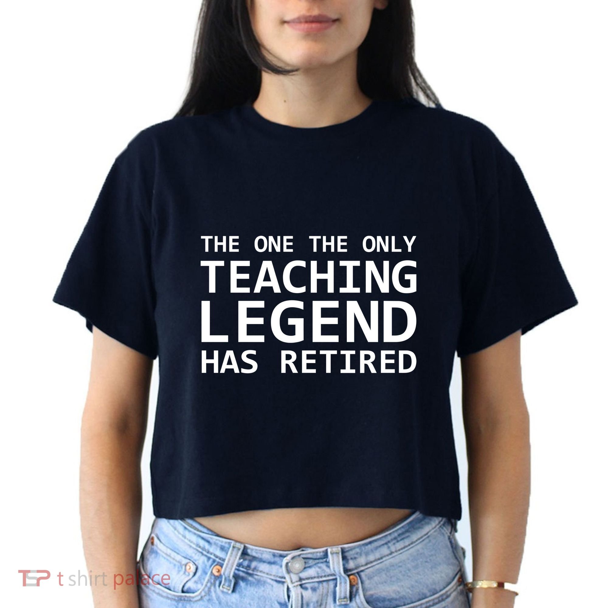 Retired Teacher Legend Women's Crop Top Tee