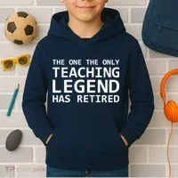 Retired Teacher Legend Kids Hoodie thumb 2