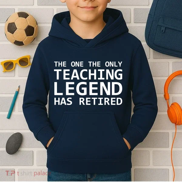 Retired Teacher Legend Kids Hoodie