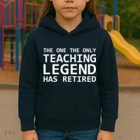 Retired Teacher Legend Kids Hoodie thumb 3