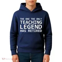 Retired Teacher Legend Kids Hoodie thumb 4