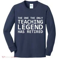 Retired Teacher Legend Kids Long Sleeve Shirt thumb 0