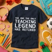 Retired Teacher Legend Kids T-Shirt thumb 3