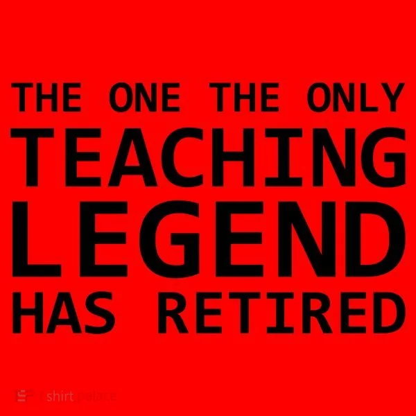 Retired Teacher Legend Santa Hat
