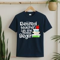 Retired Teacher Let The Recess Begin  T-Shirt thumb 2
