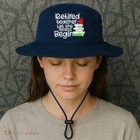 Retired Teacher Let The Recess Begin  Bucket Hat thumb 3