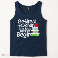 Retired Teacher Let The Recess Begin  Tank Top thumb 2