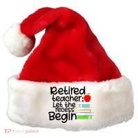 Retired Teacher Let The Recess Begin  Santa Hat thumb 0