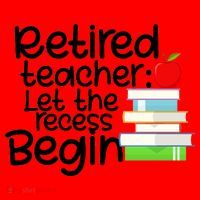 Retired Teacher Let The Recess Begin  Santa Hat thumb 1