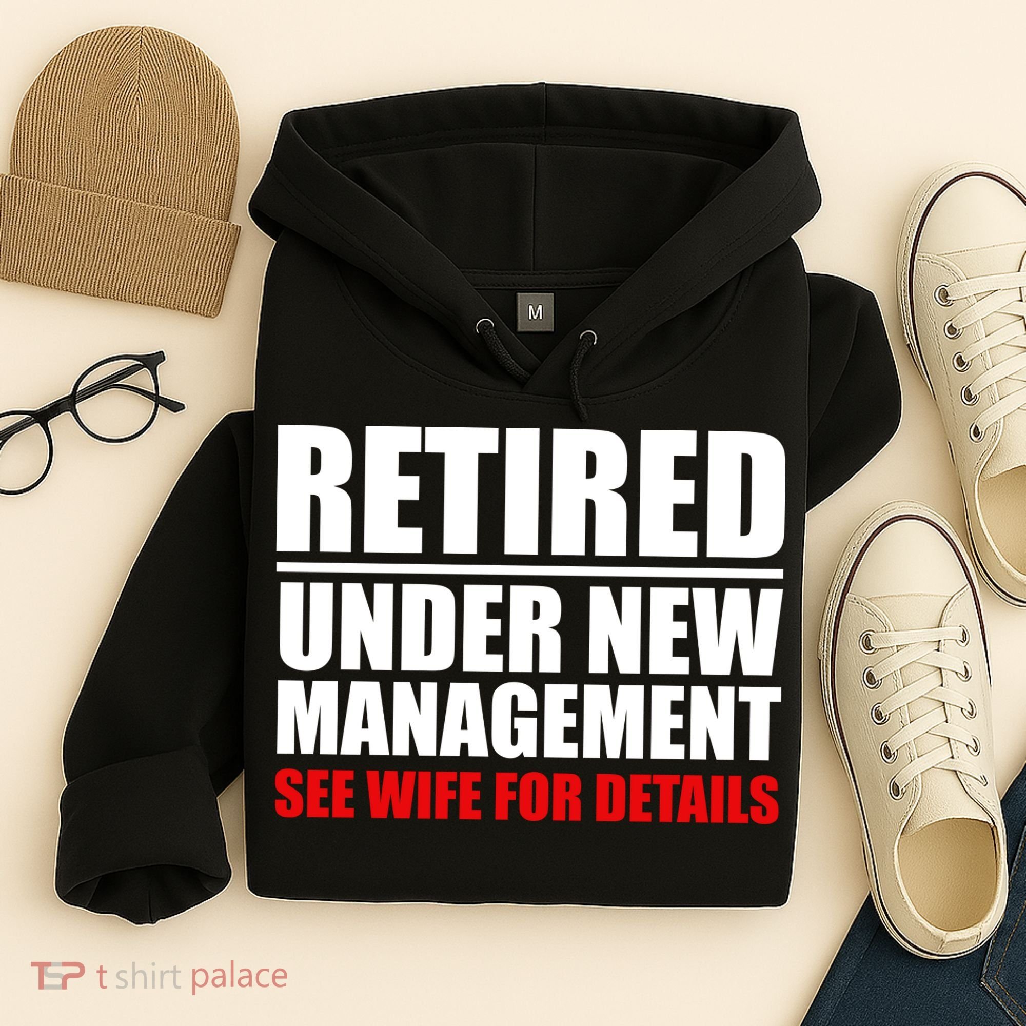 Retired Under New Management Hoodie