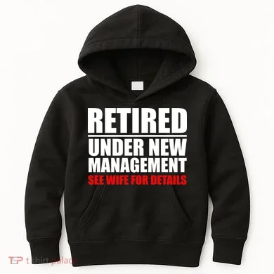 Retired Under New Management Kids Hoodie