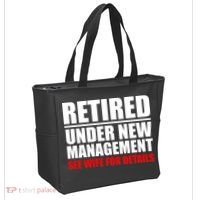 Retired Under New Management Tote Bag thumb 2