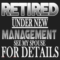 Retired Under New Management Ask Spouse For Details Women's Sweatshirt thumb 2