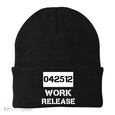 Retirement Date Work Release Jail Prison Personalize Beanie