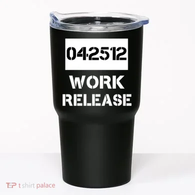 Retirement Date Work Release Jail Prison Personalize  Tumbler
