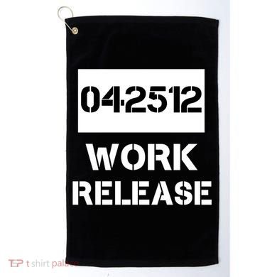 Retirement Date Work Release Jail Prison Personalize  Golf Towel