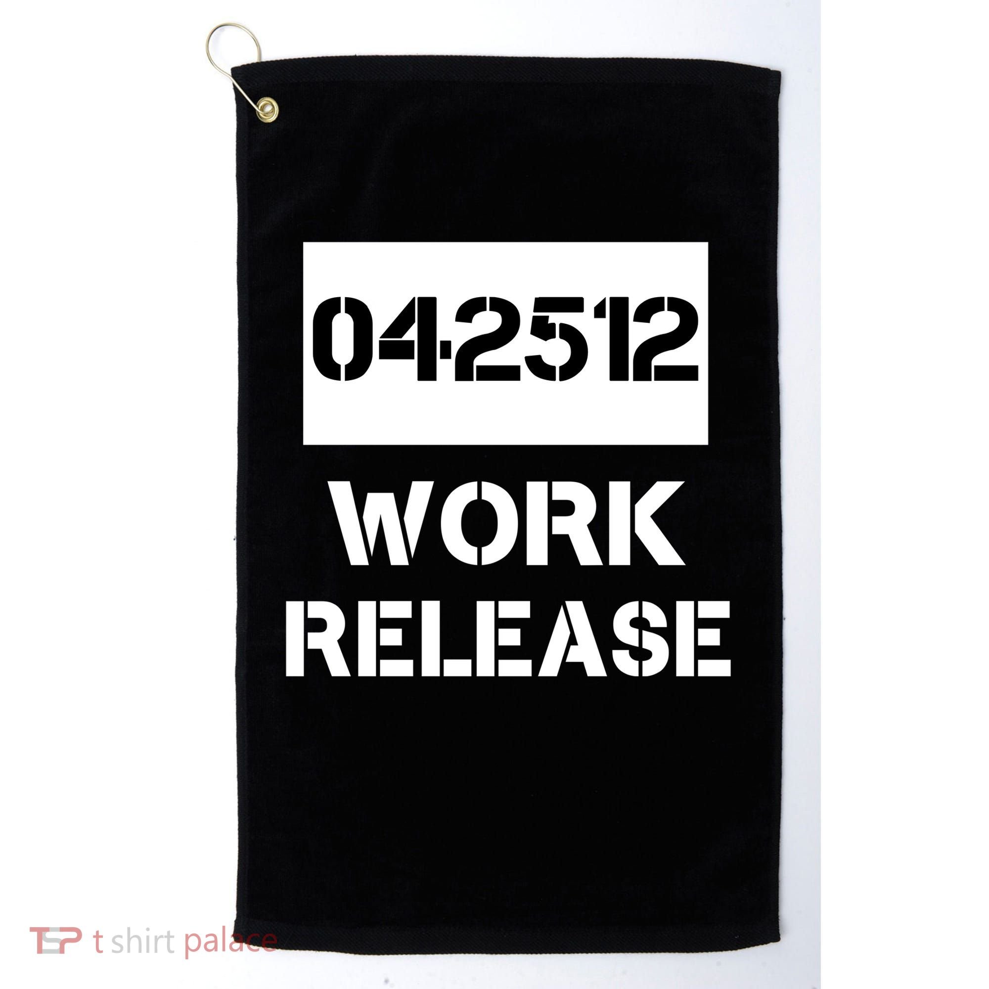 Retirement Date Work Release Jail Prison Personalize  Golf Towel