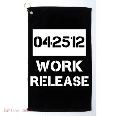 Retirement Date Work Release Jail Prison Personalize  Golf Towel