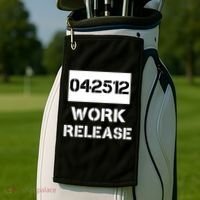 Retirement Date Work Release Jail Prison Personalize  Golf Towel thumb 2