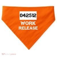 Retirement Date Work Release Jail Prison Personalize  USA-Made Doggie Bandana thumb 0