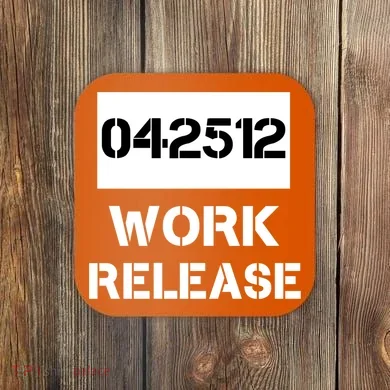 Retirement Date Work Release Jail Prison Personalize  Coaster