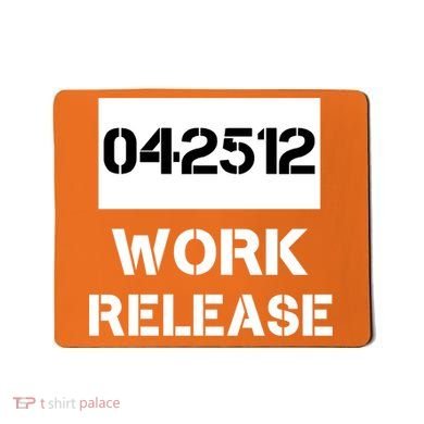 Retirement Date Work Release Jail Prison Personalize  Mousepad