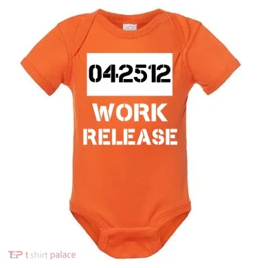 Retirement Date Work Release Jail Prison Personalize  Baby Bodysuit