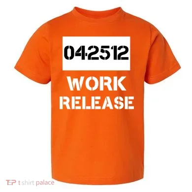 Retirement Date Work Release Jail Prison Personalize Toddler T-Shirt
